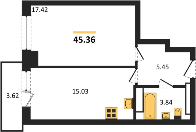 Купить квартиру в новостройках в Новосибирске. Вариант № 9879413, 0, площадь -  квм, цена 4550000 рублей