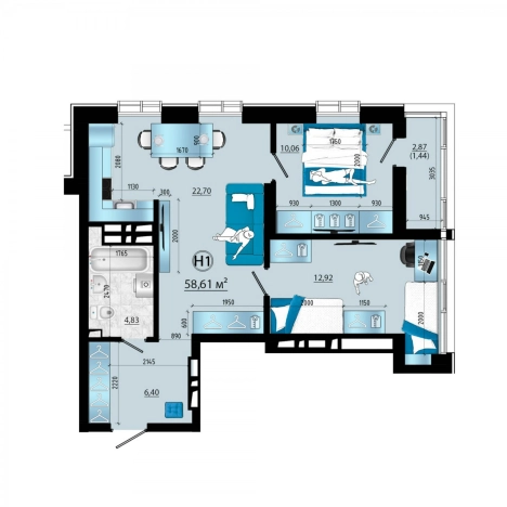 Купить трехкомнатную квартиру на улице проспект Красного Знамени в Владивостоке. Вариант № 6058665, 0, площадь -  квм, цена 12419143 рублей