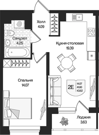Купить квартиру в новостройках у метро Парнас в Ленинградской области. Вариант № 9314023, 0, площадь -  квм, цена 9864291 рублей