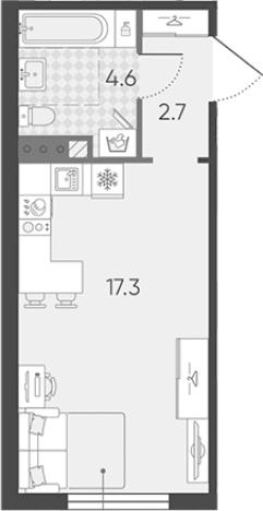 Купить квартиру в новостройках в ЖК Пулково Lake в Санкт-Петербурге. Вариант № 7597221, 0, площадь -  квм, цена 6311695 рублей