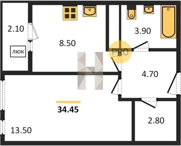 Купить однокомнатную квартиру в новостройках в ЖК Васнецово в Ижевске. Вариант № 68403, 0, площадь -  квм, цена 3000000 рублей