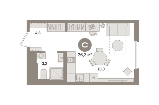 Купить Студию в ЖК Квартал Герцена в Москве. Вариант № 8879044, 0, площадь -  квм, цена 9890000 рублей