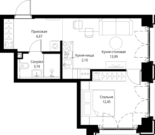 Купить квартиру в новостройках в ЖК City Bay в Москве. Вариант № 141658, 0, площадь -  квм, цена 25841689 рублей
