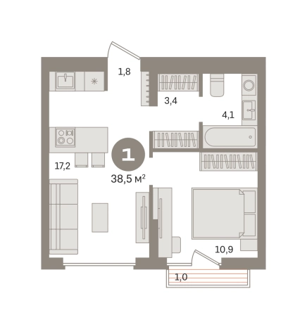 Купить квартиру в ЖК Первый квартал. Вторая очередь в Московской области. Вариант № 8587532, 0, площадь - квм, цена 7840000 рублей
