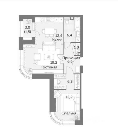 Купить квартиру в Москве. Вариант № 9152603, 38, площадь - квм, цена 41000000 рублей
