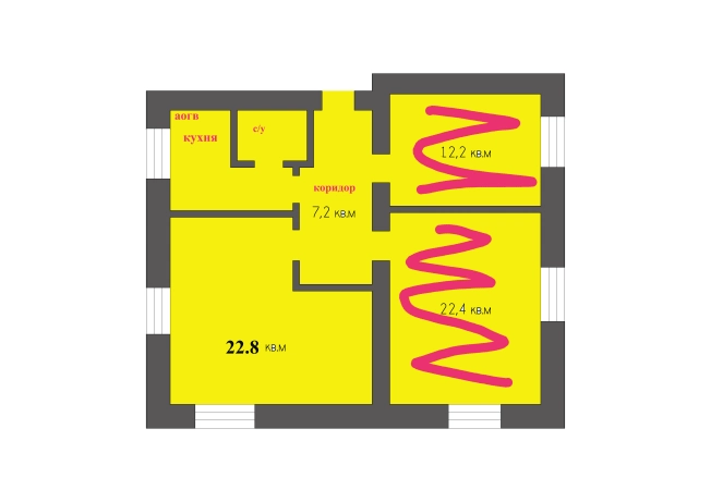 Купить комнату в Рязанской области. Вариант № 53919, 14, площадь -  квм, цена 790000 рублей