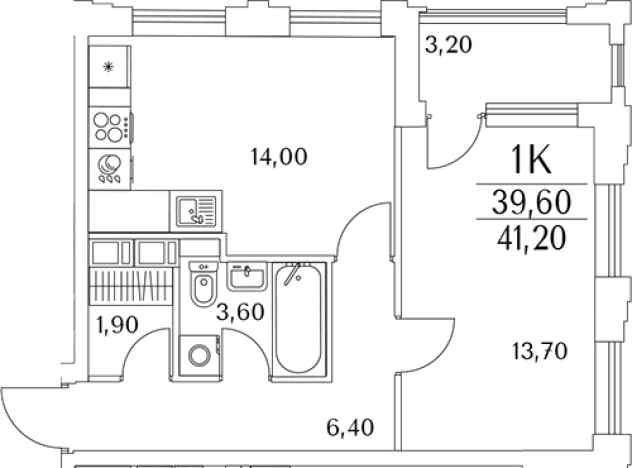 Купить однокомнатную квартиру в новостройках на улице Планерная в Санкт-Петербурге. Вариант № 8102590, 0, площадь -  квм, цена 10785400 рублей