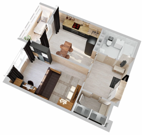 Купить однокомнатную квартиру в Микрорайоне Южный, Ковров в Коврове. Вариант № 146439, 6, площадь -  квм, цена 4525400 рублей