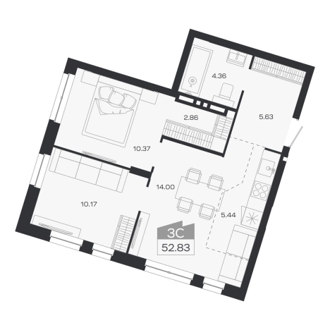 Купить трехкомнатную квартиру в ЖК Базилик (НОВОСИБИРСК) в Новосибирской области. Вариант № 9951868, 0, площадь -  квм, цена 8290000 рублей