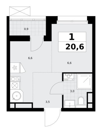 Купить квартиру у метро Аэропорт Внуково в Москве. Вариант № 2206712, 0, площадь -  квм, цена 8458360 рублей