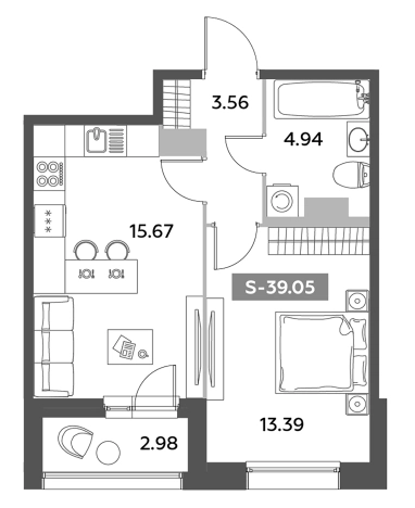 Купить двухкомнатную квартиру в новостройках у метро Звёздная в Санкт-Петербурге. Вариант № 6217243, 0, площадь -  квм, цена 13600178 рублей