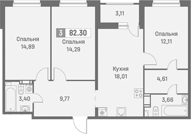 Купить многокомнатную квартиру на улице Курляндская в Санкт-Петербурге. Вариант № 9099727, 0, площадь -  квм, цена 16637140 рублей