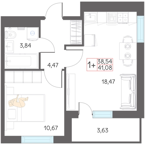 Купить квартиру в новостройках в Тобольске. Вариант № 159546, 0, площадь -  квм, цена 4700000 рублей