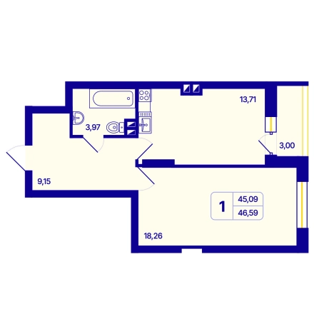 Купить однокомнатную квартиру в новостройках в ЖК 6 звезд - Шесть звезд (НОВОСИБИРСК) в Новосибирске. Вариант № 10056175, 0, площадь - квм, цена 6900000 рублей