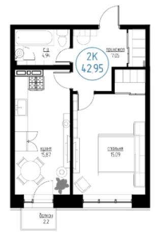 Купить двухкомнатную квартиру на улице Профсоюзная в Иркутске. Вариант № 82555, 0, площадь -  квм, цена 3800000 рублей
