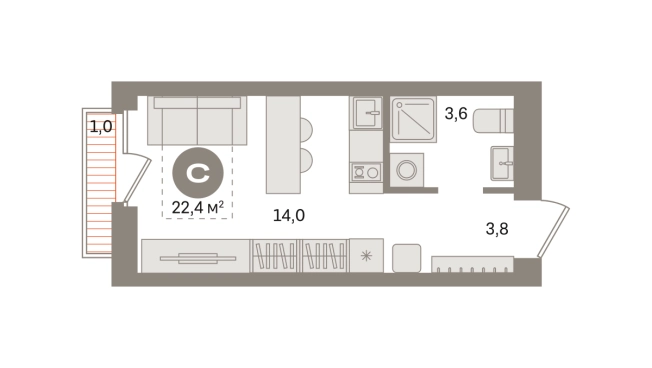 Купить квартиру в ЖК Первый квартал. Вторая очередь в Московской области. Вариант № 8538459, 0, площадь - квм, цена 5070000 рублей