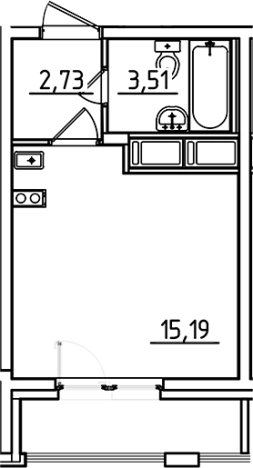 Купить Студию у метро Девяткино в Санкт-Петербурге. Вариант № 7790233, 0, площадь -  квм, цена 5071500 рублей