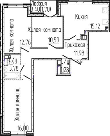 Купить четырехкомнатную квартиру в новостройках у метро Парнас в Сертолове. Вариант № 6054572, 0, площадь -  квм, цена 12173725 рублей