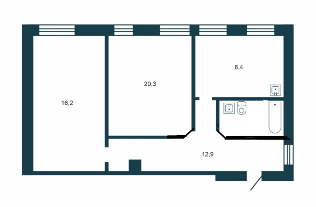 Купить двухкомнатную квартиру в районе Заельцовский в Новосибирске. Вариант № 9456210, 17, площадь -  квм, цена 5000000 рублей