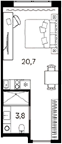 Купить квартиру в новостройках у метро Кировский завод в Санкт-Петербурге. Вариант № 6228719, 0, площадь -  квм, цена 5111920 рублей