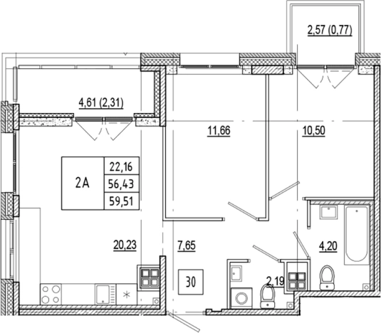 Купить трехкомнатную квартиру в новостройках в ЖК Ranta Residence в Санкт-Петербурге. Вариант № 6056436, 0, площадь -  квм, цена 26481950 рублей