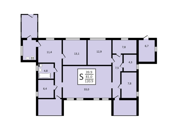 Купить дом на улице Фабричная в Собинке. Вариант № 3320, 36, площадь -  квм, цена 3650000 рублей