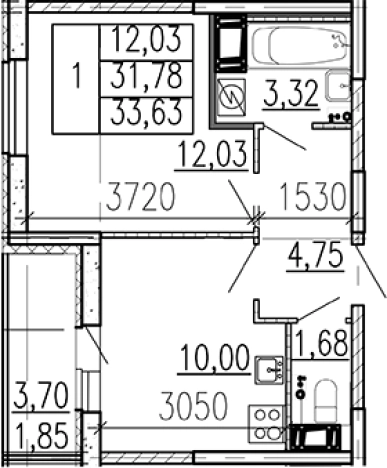 Купить квартиру в ЖК Высота в Ленинградской области. Вариант № 9095875, 0, площадь -  квм, цена 4820460 рублей