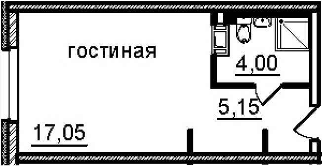 Купить Студию на улице Витебский проспект в Санкт-Петербурге. Вариант № 4830629, 0, площадь -  квм, цена 5985000 рублей
