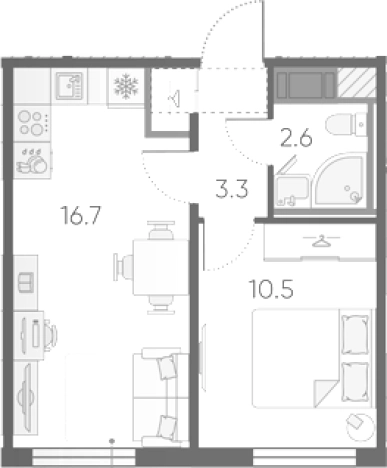 Купить двухкомнатную квартиру на улице проспект Большевиков в Санкт-Петербурге. Вариант № 7258170, 0, площадь -  квм, цена 8615301 рублей