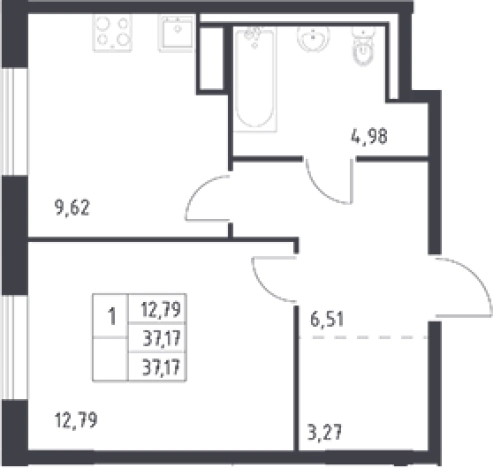 Купить квартиру в ЖК Квартал Лаголово в Ленинградской области. Вариант № 6708177, 0, площадь -  квм, цена 4995425 рублей