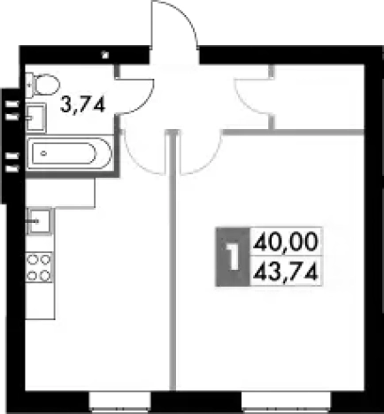 Купить квартиру со свободной планировкой в новостройках в Московской области. Вариант № 96781, 0, площадь -  квм, цена 8542170 рублей