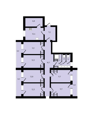 Купить пятикомнатную квартиру в Санкт-Петербурге. Вариант № 7608211, 13, площадь -  квм, цена 15900000 рублей