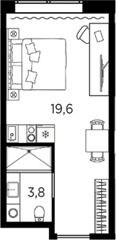 Купить Студию на улице проспект Стачек в Санкт-Петербурге. Вариант № 6228666, 0, площадь -  квм, цена 5301332 рублей