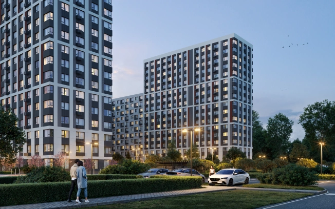 Купить однокомнатную квартиру в ЖК Glorax Октябрьский в Владимире. Вариант № 134144, 2, площадь -  квм, цена 5559999 рублей