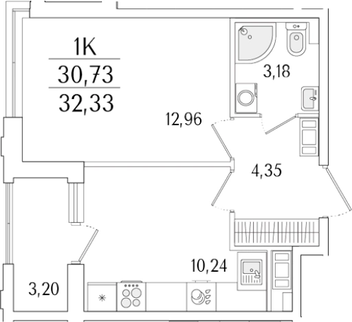 Купить однокомнатную квартиру в новостройках у метро Бухарестская в Санкт-Петербурге. Вариант № 6257861, 0, площадь -  квм, цена 13643070 рублей