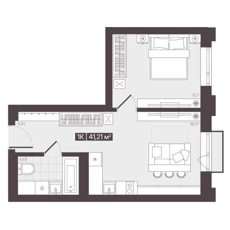 Купить квартиру в новостройках в районе Центральный в Кемерове. Вариант № 170993, 0, площадь -  квм, цена 6967540 рублей