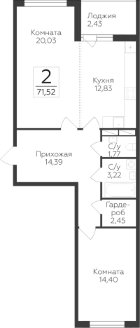 Купить квартиру в ЖК Финский квартал в Ленинградской области. Вариант № 9630318, 0, площадь -  квм, цена 8088912 рублей