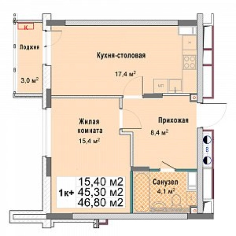 Купить однокомнатную квартиру у метро Чкаловская в Нижнем Новгороде. Вариант № 125984, 0, площадь -  квм, цена 8055928 рублей