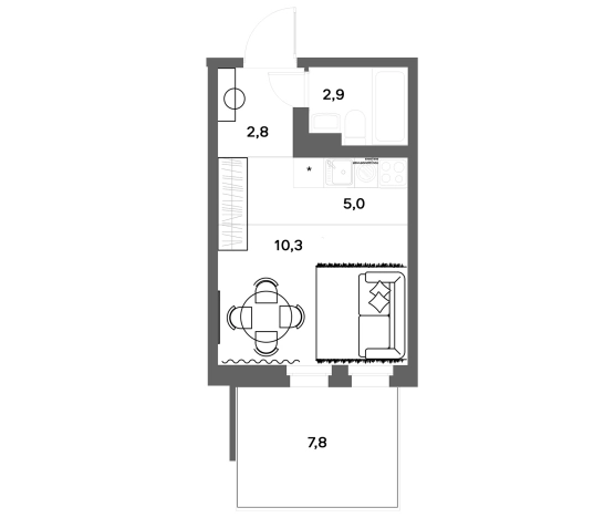 Купить квартиру у метро Девяткино в Ленинградской области. Вариант № 7830212, 0, площадь -  квм, цена 4660000 рублей