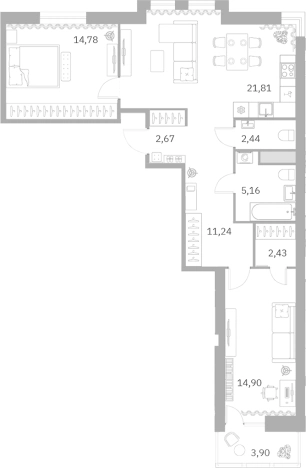 Купить квартиру в новостройках у метро Московские ворота в Санкт-Петербурге. Вариант № 6054600, 0, площадь -  квм, цена 35523456 рублей
