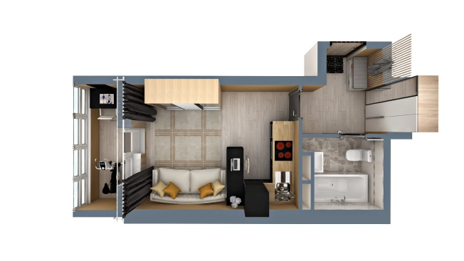 Купить Студию в Владимирской области. Вариант № 5252298, 2, площадь -  квм, цена 3514050 рублей