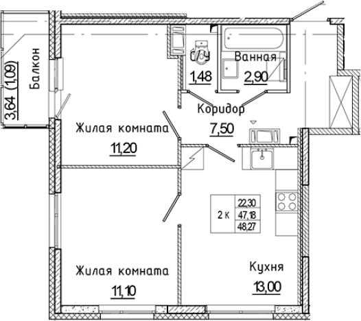 Купить квартиру в ЖК Аквилон Янино в Ленинградской области. Вариант № 6226934, 0, площадь -  квм, цена 6886124 рублей