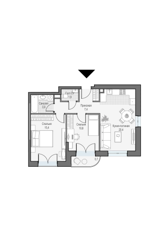 Купить трехкомнатную квартиру в новостройках на улице Академика Королёва в Москве. Вариант № 62837, 0, площадь - квм, цена 35370000 рублей