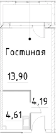 Купить Студию в новостройках на улице проспект Большевиков в Санкт-Петербурге. Вариант № 7596263, 0, площадь -  квм, цена 5250825 рублей