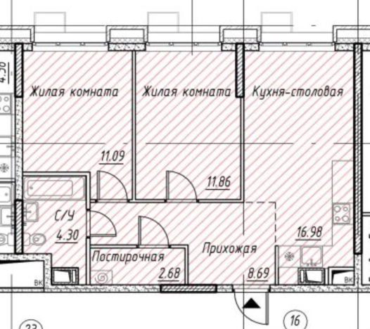 Купить квартиру в Москве. Вариант № 9723715, 20, площадь -  квм, цена 13999000 рублей