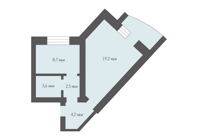 Купить однокомнатную квартиру на улице Сельских Строителей в Рязани. Вариант № 2481221, 10, площадь -  квм, цена 3450000 рублей