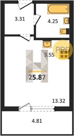 Купить квартиру в новостройках в Калининграде. Вариант № 99351, 0, площадь -  квм, цена 6286410 рублей