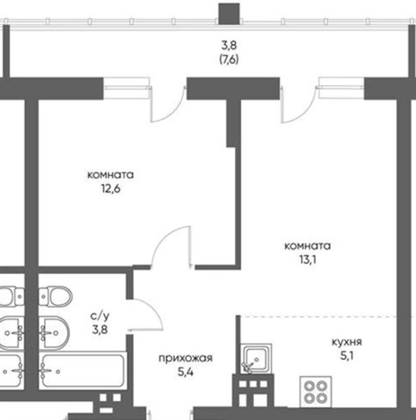 Купить квартиру в новостройках в ЖК Горизонт (Gorizont) (НОВОСИБИРСК) в Новосибирске. Вариант № 86230, 0, площадь -  квм, цена 5015100 рублей
