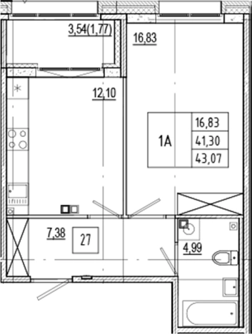 Купить однокомнатную квартиру в ЖК Ranta Residence в Санкт-Петербурге. Вариант № 6052662, 0, площадь -  квм, цена 19381500 рублей