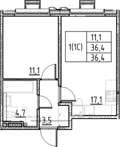 Купить двухкомнатную квартиру в новостройках у метро Купчино в Санкт-Петербурге. Вариант № 9328518, 0, площадь -  квм, цена 9785412 рублей